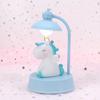 Regalo creativo para estudiantes, luz nocturna de unicornio, adorno rosa para niña con música, lámpara de mesa, decoración, regalo