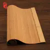 Tapete de Bambu Natural para Chá Acessórios para Cerimônia do Chá Porta-copos Tapete de Bambu para Chá Conjunto de Chá Estilo Japonês Porta-copos com Isolamento Térmico Bandeira de Chá