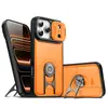 Suporte Magnético Lingtuo Adequado para Capa de Celular Apple 18 Pro Max com Janela Deslizante para Lente, Capa Protetora Anti-Queda para iPhone 17