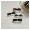 Gafas de sol retro para niños estilo Hong Kong, caja metálica de tono frío, gafas de sol a prueba de sol para niños y niñas