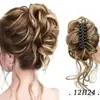 Pinza para el Pelo de Moño de Capullo de Flor, Goma para el Pelo Larga, Peluca de Seda de Alta Temperatura Multicolor, Al por Mayor Estilo Celebridad de Pelo Corto, Esponjoso