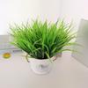 Planta falsa plântula planta verde 7 Garfo Primavera grama flor foto adereços flor de plástico enfeites de flores falsas atacado