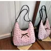 Bolso de Hombro de Gran Capacidad Lazo Perezoso para Mujer 2025 Nuevo Bolso Cruzado Mochila Dulce de Moda para Viajes