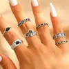Joyería Transfronteriza Europea y Americana Moda Diamante Anillo para Hombre Hip-Hop Personalidad Estilo Punk Anillo para Dedo Índice Anillo para Mujer Joyería de Mano para Hombre