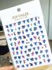 Fábrica de pegatinas para uñas Stiewell punto de venta nuevo lindo caricatura pegatinas para uñas Stiewell Me343-354