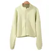Sudadera Gruesa Nueva de Otoño e Invierno Chaqueta Deportiva Cálida de Forro Polar Ropa Exterior Casual para Mujer Estilo Coreano Holgada con Cremallera