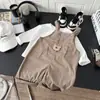 Ropa exterior casual suelta de primavera y otoño para bebés, niños y niñas, tirantes elegantes estilo coreano