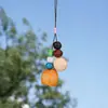 Sino de mão com casca de fruta natural, cordão para celular Bodhi multi-tesouro, sino de vento com casca de fruta estilo chinês novo DIY, pingente de bolsa cultural criativo