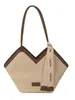 Bolsa feminina grande de padrão trançado retrô transfronteiriça 2026 nova versátil moda executiva ombro axila tote bag