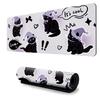 Amazon Hot Cat Alfombrilla de Ratón Grande Rosa Linda para Escritorio de Chica Alfombrilla Grande para Teclado de Computadora de Oficina