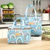 Nova bolsa para marmita bolsa térmica para almoço grande capacidade bolsa para piquenique ao ar livre à prova d'água bolsa de almoço portátil desenho animado conservação do frio