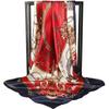90 Grande Lenço Quadrado Lenço Feminino Primavera e Outono Coreano Decorativo Aeromoça Lenço de Cetim Novo Lenço Lenço Presente de Dia das Mães