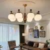 Lustre de sala de estar de alta qualidade em estilo francês selecionado cuidadosamente, luminária criativa para sala de jantar, lustre de quarto de espectro total, luminária de estilo vintage