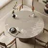 Nuevo Mantel Redondo Estilo Chino, Lavable, Impermeable, Resistente al Aceite, Modelo Nuevo 2026, Lujo Ligero, Sensación de Alta Gama, Resistente al Calor, Mantel para Mesa de Café