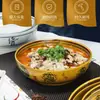 Tazón de Sopa de Melamina Comercial Mao Xuewang Col Repollo Ácido Pescado Tazón Grande Imitación Porcelana Plástico Tazón Grande Vajilla de Hotel Tazón de Arroz de Hotel