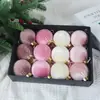 Decoração de Natal Bolas de Veludo de Natal 6/8cm Conjunto de Bolas de Natal Aveludadas Enfeites para Pendurar na Árvore de Natal