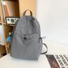Mochila de Nailon Plisado de Color Sólido Japonés Mochila Casual Ligera de Gran Capacidad para Hombre Bolso para Computadora para Estudiantes Universitarios
