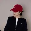 Gorra de béisbol con logo simple de la letra C, nuevo modelo de otoño, parte superior suave, circunferencia de cabeza grande, versátil para deportes, hace que la cara se vea más pequeña, gorra de visera
