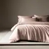 Auténtico Algodón de Fibra Larga 100S Importado Lujo Ligero Gama Alta Todo Algodón Juego de Cuatro Piezas Sábana de Algodón Puro Sábana Ajustable Funda de Edredón Ropa de Cama de Alta Gama