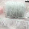 Franja Colorida de Penas de Avestruz de 8-10cm para Vestidos de Performance, Saias, Tiras de Tecido, Acessórios de Vestuário e Decorações