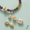 Tienda de oro Puzuo con accesorios de oro para manualidades pulsera de cuentas con perlas barrocas sueltas