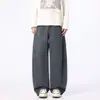 Pantalones Casuales de Calle Americanos para Hombre Otoño/Invierno 2026 con Corte Curvo, Modernos, Ajuste Holgado, Piernas Anchas y Efecto Caído