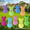 Tarjeta de Piso Popular Transfronteriza de Pascua con Estaca Tema Retro de Pascua Conejo Huevo Decoración Exterior para Césped