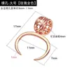 Fecho de Pingente Prata, Fecho para Joias Jade Galvanizado Ouro 18K, Fecho de Jade com Furo Horizontal, Acessórios de Fecho Prata 925 com Furo Olho de Boi