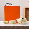 Juego de té Kung Fu color crema, acabado mate, un regalo lujoso pero discreto adecuado para clientes, superiores y maestros durante el Festival del Medio Otoño y el Día Nacional.