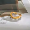 Anillo de titanio y acero europeo y americano Jieding diseño de nicho para mujer no se decolora anillos de joyería joyería de acero inoxidable transfronteriza