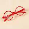 Óculos Redondos Fofos para Crianças, Óculos de Bebê da Moda Estilo Coreano Sem Lentes, Acessórios para Fotos Estilo Pai e Filho, Armações de Óculos Decorativas