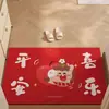 Tapete de Piso para Porta de Entrada, Novo Estilo Chinês Desenho Animado Ano do Cavalo Círculo de Seda Tapete de Piso, Porta de Entrada Pode Ser Cortado, Resistente ao Desgaste, Antiderrapante Tapete Vermelho para Porta