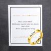 Venta caliente transfronteriza europea y americana sé amable joyería de acero inoxidable para mujer anillo de pareja anillo de acero de titanio para hombre joyería al por mayor