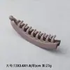 Pinza de Plátano, Pinza de Botón, Pinza para el Cabello de Una Sola Palabra Escarchada, Pinza Versátil Oscura para Cola de Caballo, Pinza para el Cabello Dentada, Accesorio Popular para el Cabello