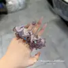 Scrunchie Morado Brillante Versátil de Moda Estilo Coreano, Goma para el Cabello de Satén de Color Sólido Duradera y Exquisita, Banda Elegante para el Cabello