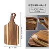 Tabla de Cortar de Madera de Acacia Creativa de Madera Maciza Tabla para Pan Asimétrica Tabla Occidental para Bistec Bandeja para Hornear y Aperitivos Tabla de Cortar para Exterior
