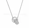 Colar com Contas da Sorte de Anel Duplo de Cristal Swarovski, Pulseira de Elo de Cristal Swarovski, Brincos, Anel para Mulheres