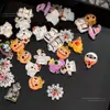 Halloween Mixto Adornos para Arte de Uñas Mini Hielo Transparente Lindo Calabaza Fantasma Sombrero de Bruja Adornos de Diamantes para Uñas Venta al por Mayor