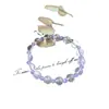 Pulsera de cristal blanco natural, diseño original, moderna, exquisita y que irradia una sensación de alta gama; pulsera de cristal para mujer, diseño único, venta al por mayor desde el fabricante