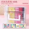 Nuevos marcadores acrílicos con forma de diamante, punta suave y con purpurina en una caja apilable, diseñados para arte y dibujo, y no traspasan el papel.
