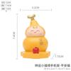 Soporte para Teléfono Móvil de Calabaza de Escritorio Chino Fulu Tablet Soporte para Teléfono Móvil de Resina Decoración Transmisión en Vivo Creativo Dibujo Animado Soporte para Teléfono Móvil