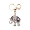 Nuevo llavero de elefante de aleación con incrustaciones de diamantes, bonito accesorio para bolso de mujer, llavero creativo para coche con colgante para pareja