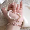 Pulsera de Trébol de Cuatro Hojas Rosa para Mujer, Plata Pura, Estilo Bosque, Lujo Ligero, Pulsera de Ráfaga Estelar de Nicho, Joyería de Amistad, Regalo de Navidad