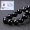 Acessórios de Contas Soltas de Obsidiana Negra Natural 7A DIY Artesanal para Miçangas Pulseiras Bangles de Obsidiana Negra Contas de Joias Semi-acabadas