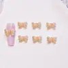 Accesorios populares para decoración de uñas de mariposa con lazo de dopamina, pequeños accesorios de resina, pinzas para el cabello de bricolaje, pendientes, accesorios de uñas ponibles, pedrería