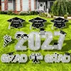 Amazon Transfronterizo 2027 Temporada de Graduación Cartel de Estaca para Jardín, Diseño Personalizado, Cartel de Graduación Personalizado