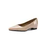 Zapatos planos color nude para mujer, nuevo estilo de verano, diseño francés poco profundo inspirado en Chanel con tacón grueso de 4 cm, versátiles y modernos para ir al trabajo.