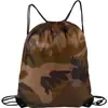 Mochila de Treino com Cordão de Poliéster 210D de Cor Sólida para Venda por Atacado, Bolsa para Guardar Bola com Logo Impresso