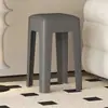 Taburete de Plástico para Uso Doméstico, Grueso y Resistente, Adecuado para Adultos, Cojín Suave para Comedor, Diseño Antideslizante Simple, Taburete Alto Apilable para Mesa de Comedor