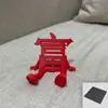 Decoración de escritorio creativa de Año Nuevo, letrero de carácter auspicioso, fortuna, prosperidad, felicidad, riqueza, tridimensional móvil de impresión 3D, el más vendido
